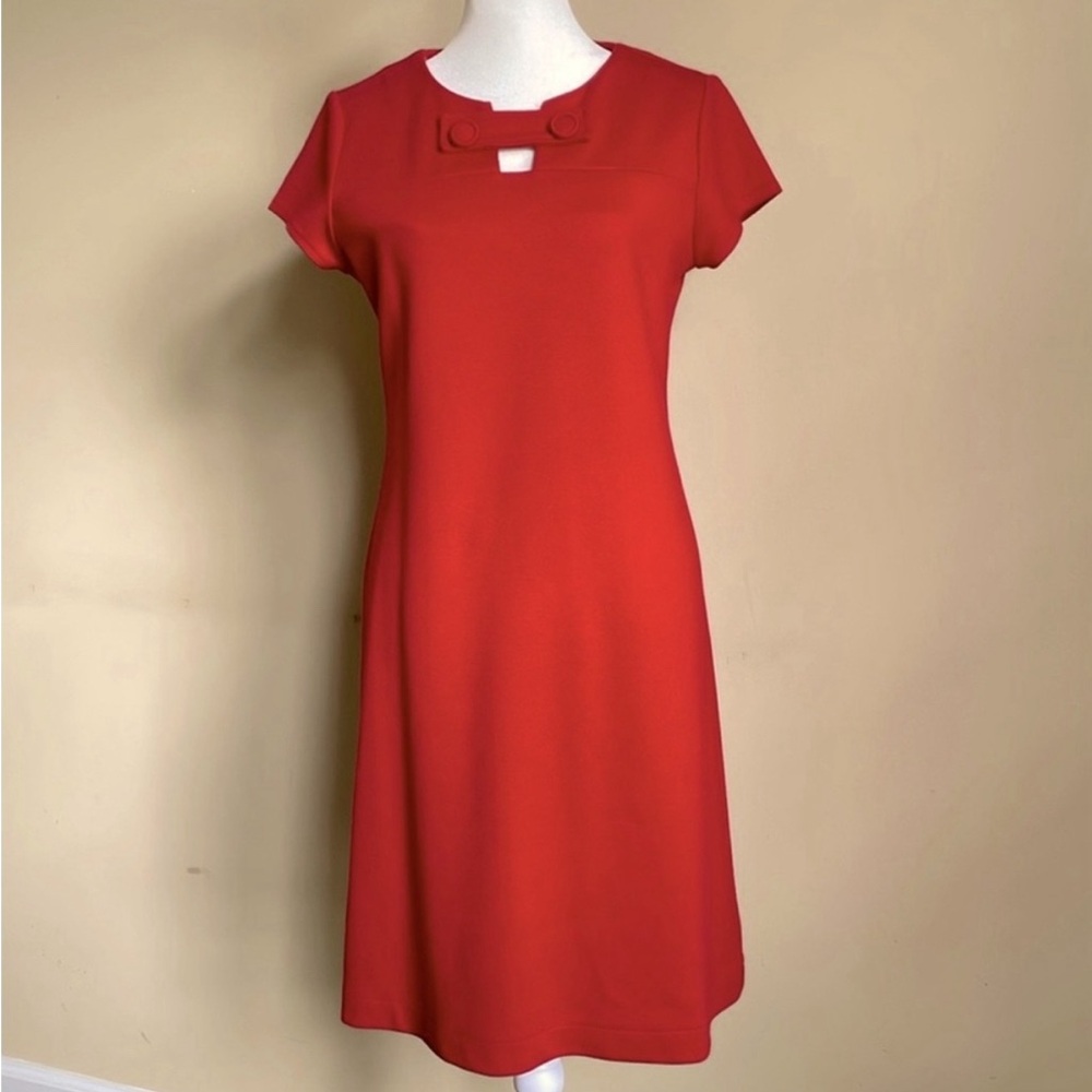 Grace Elements Knit Dress in Classic Red.  Cap sleeves.  Great shape.  Size S